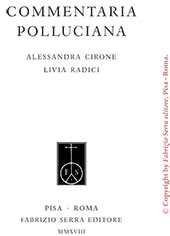 eBook, Commentaria Polluciana, Cirone, Alessandra, Fabrizio Serra Editore