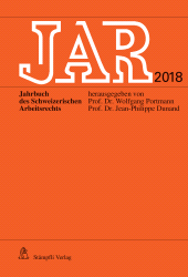 E-book, JAR 2018 : Jahrbuch des Schweizerischen Arbeitsrechts, Stämpfli Verlag