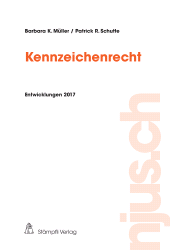 E-book, Kennzeichenrecht : Entwicklungen 2017, Stämpfli Verlag