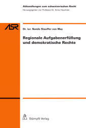 E-book, Regionale Aufgabenerfüllung und demokratische Rechte, Stämpfli Verlag