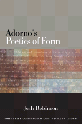 eBook, Adorno's Poetics of Form, SUNY Press - State University of New York Press