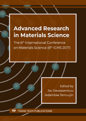 m, Advanced Research in Materials Science, Trans Tech Publications Ltd