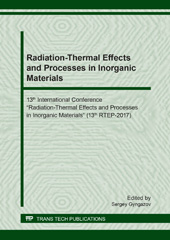 m, Radiation-Thermal Effects and Processes in Inorganic Materials, Trans Tech Publications Ltd