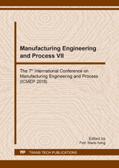 eBook, Manufacturing Engineering and Process VII, Trans Tech Publications Ltd