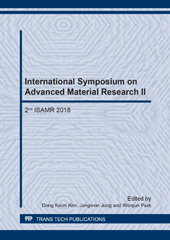 eBook, International Symposium on Advanced Material Research II, Trans Tech Publications Ltd