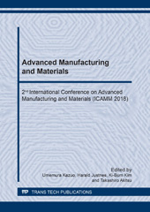 E-book, Advanced Manufacturing and Materials, Trans Tech Publications Ltd