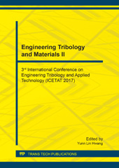 E-book, Engineering Tribology and Materials II, Trans Tech Publications Ltd