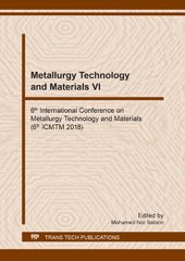 m, Metallurgy Technology and Materials VI, Trans Tech Publications Ltd