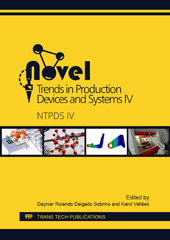 eBook, Novel Trends in Production Devices and Systems IV, Trans Tech Publications Ltd