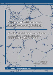 m, Physics and Technology of Nanostructured Materials IV, Trans Tech Publications Ltd