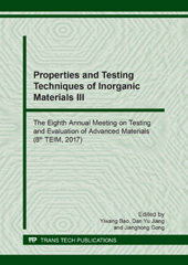 m, Properties and Testing Techniques of Inorganic Materials III, Trans Tech Publications Ltd