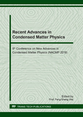 E-book, Recent Advances in Condensed Matter Physics, Trans Tech Publications Ltd
