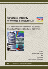 eBook, Structural Integrity of Welded Structures XII, Trans Tech Publications Ltd