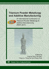 eBook, Titanium Powder Metallurgy and Additive Manufacturing, Trans Tech Publications Ltd