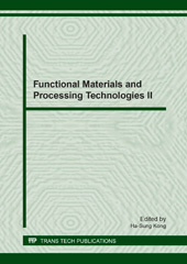 E-book, Functional Materials and Processing Technologies II, Trans Tech Publications Ltd