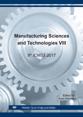 E-book, Manufacturing Sciences and Technologies VIII, Trans Tech Publications Ltd