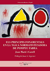 E-book, Els principis fonamentals en la tasca normativitzadora de Pompeu Fabra, Martí i Castell, Joan, Publicacions URV