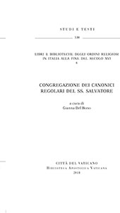 E-book, Congregazione dei Canonici regolari del SS. Salvatore, Biblioteca apostolica vaticana