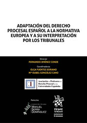 E-book, Adaptación del derecho procesal español a la normativa europea y a su interpretación por los tribunales, Tirant lo Blanch