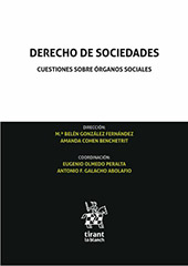 eBook, Derecho de sociedades : cuestiones sobre órganos sociales, Tirant lo Blanch