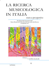 Chapter, La ricerca musicologica nel dottorato di ricerca italiano, LoGisma