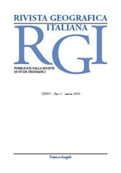 Journal, Rivista geografica italiana, Franco Angeli