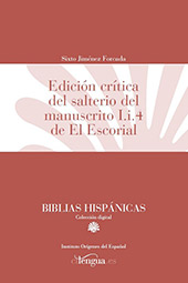 eBook, Edición crítica del salterio del manuscrito I.i.4 de El Escorial, Jiménez Forcada, Sixto, Cilengua