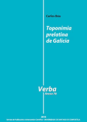 eBook, Toponimia prelatina de Galicia, Búa, Carlos, Universidad de Santiago de Compostela