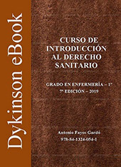 E-book, Curso de introducción al derecho sanitario : grado en enfermería - 1°, Fayos Gardó, Antonio, Dykinson