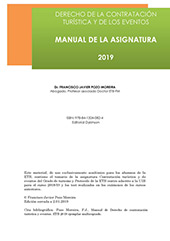 eBook, Derecho de la contratación turística y de los eventos : manual de la asignatura, 2019, Pozo Moreira, Francisco Javier, Dykinson