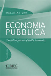 Fascicule, Economia pubblica : XLVI, 1, 2019, Franco Angeli