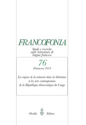 Fascicule, Francofonia : studi e ricerche sulle letterature di lingua francese : 76, 1, 2019, L.S. Olschki
