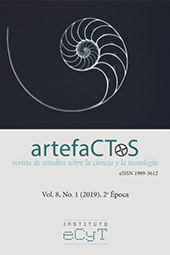 Issue, ArtefaCToS : revista del Instituto de Estudios de la Ciencia y la Tecnología : 8, 1, 2019, Ediciones Universidad de Salamanca