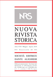 Issue, Nuova rivista storica : CIII, 2, 2019, Società editrice Dante Alighieri