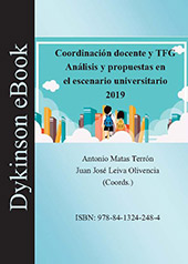 E-book, Coordinación docente y TFG : análisis y propuestas en el escenario universitario 2019, Dykinson
