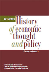 Article, Towards a History of European Economic Thought : an Introductory Note, Franco Angeli