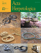 Issue, Acta herpetologica : 14, 1, 2019, Firenze University Press