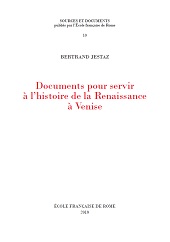 E-book, Documents pour servir à l'histoire de la Renaissance à Venise, École française de Rome