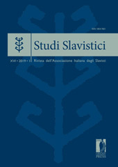 Fascicolo, Studi slavistici : rivista dell'associazione italiana degli Slavisti : XVI, 1, 2019, Firenze University Press