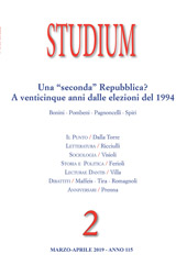 Fascículo, Studium : rivista bimestrale : 115, 2, 2019, Studium