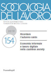 Articolo, Economia informale e lavoro digitale nella cashless society : una cartografia, Franco Angeli