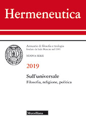 Artículo, La disputa sugli universali oggi : una questione filosofico-politica, Morcelliana