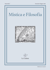 Fascicule, Mistica e filosofia : I, 1, 2019, Le Lettere