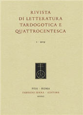 Fascículo, Rivista di letteratura tardogotica e quattrocentesca : VI, 2024, Fabrizio Serra