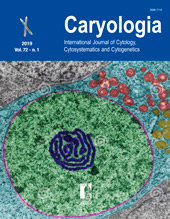 Issue, Caryologia : international journal of cytology, cytosystematics and cytogenetics : 72, 1, 2019, FUP