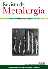Issue, Revista de metalurgia : 55, 1, 2019, CSIC, Consejo Superior de Investigaciones Científicas