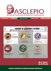 Heft, Asclepio : revista de historia de la medicina y de la ciencia : LXXI, 1, 2019, CSIC, Consejo Superior de Investigaciones Científicas