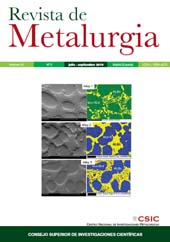 Heft, Revista de metalurgia : 55, 3, 2019, CSIC, Consejo Superior de Investigaciones Científicas