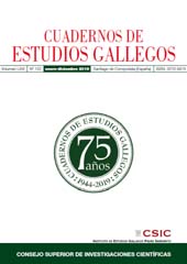 Heft, Cuadernos de estudios gallegos : LXVI, 132, 2019, CSIC, Consejo Superior de Investigaciones Científicas