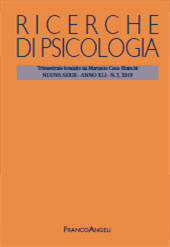 Fascicolo, Ricerche di psicologia : 3, 2019, Franco Angeli
